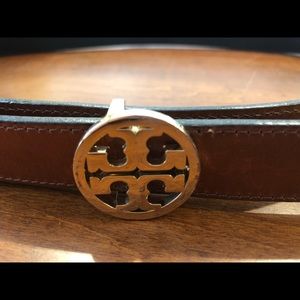 Tory Burch thin logo belt